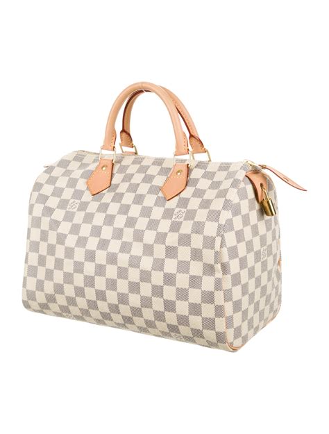 louis vuitton speedy damier azur review|speedy 30 damier with strap.